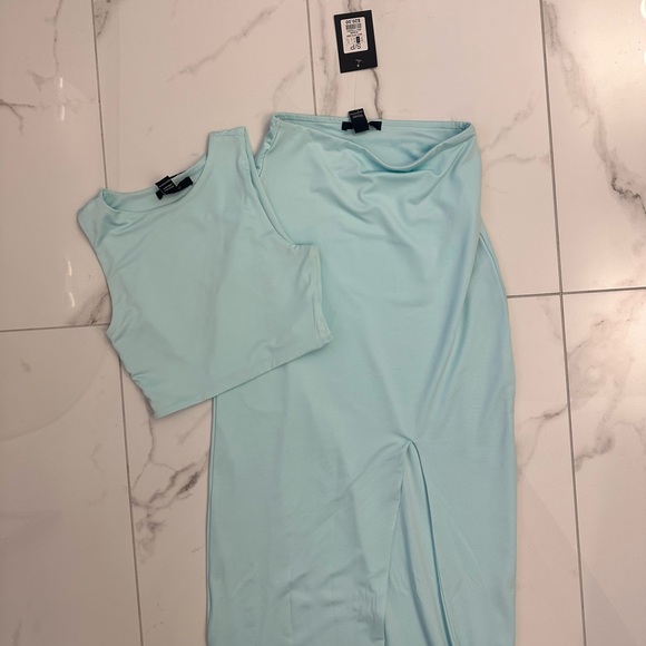 2 piece aqua dress - Picture 7 of 7